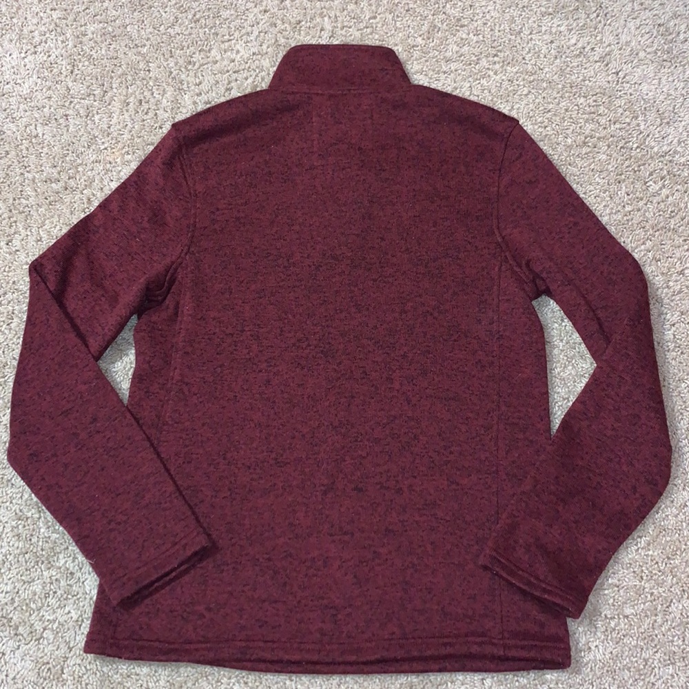 Men’s Urban Pipeline Maroon Fleece Half Zip Sweater Size Small - Picture 9 of 10